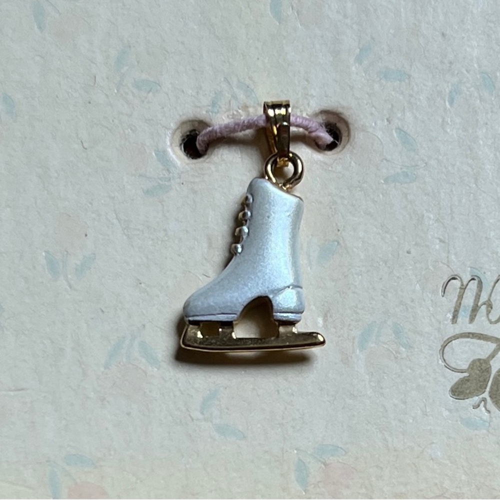 Vintage Figure Skate Charm - Picture 2 of 5